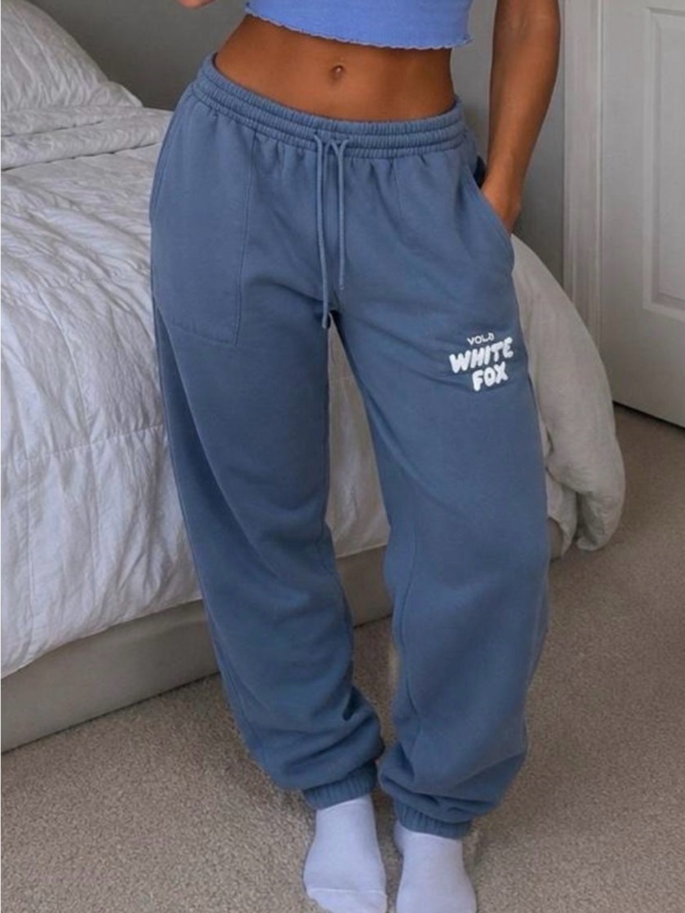 White Fox Boutique Vol. 3 Blue Sweatpants Joggers Size XS